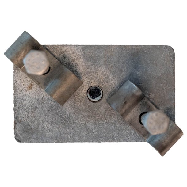 Justerbar ben m/ monteringsplade - Mgevinge