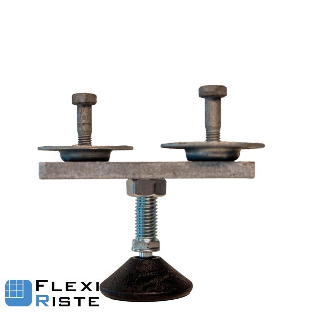 Justerbar ben m/ monteringsplade - Tallerken