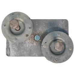 Justerbar ben m/ monteringsplade - Tallerken