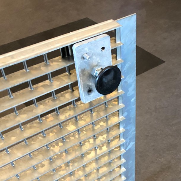 Justerbar ben m/ monteringsplade - Tallerken