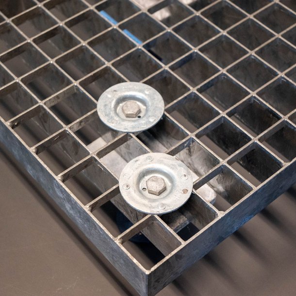 Justerbar ben m/ monteringsplade - Tallerken