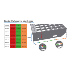 Gitterristertrinn 600x240 mm