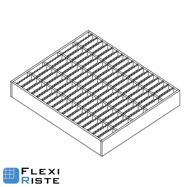 Finmasket pressveiset gitterrist - Sklisikker - 800x1000 mm