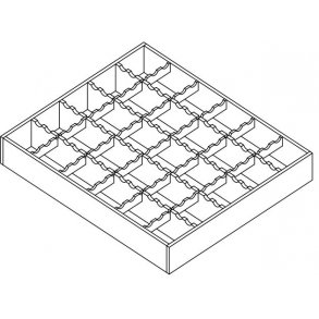 Pressure locked grating 600X1000 mm Serrated